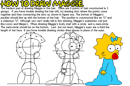 how to draw the simpsons